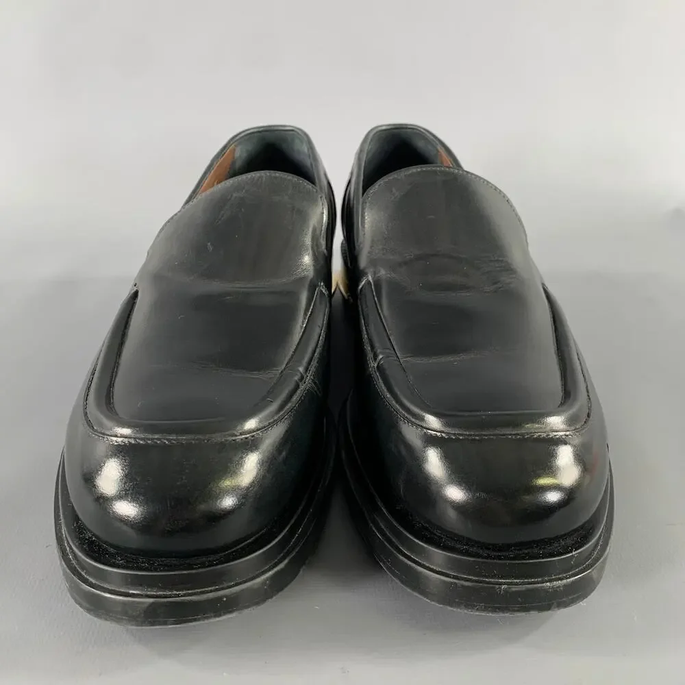 SALVATORE FERRAGAMO Size 8 Black Leather Yacht Loafers